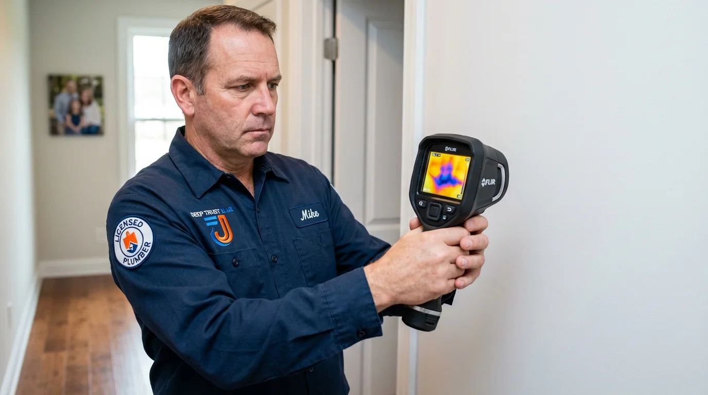 Thermal imaging leak detection by Johns Plumbing LLC in Shell Lake